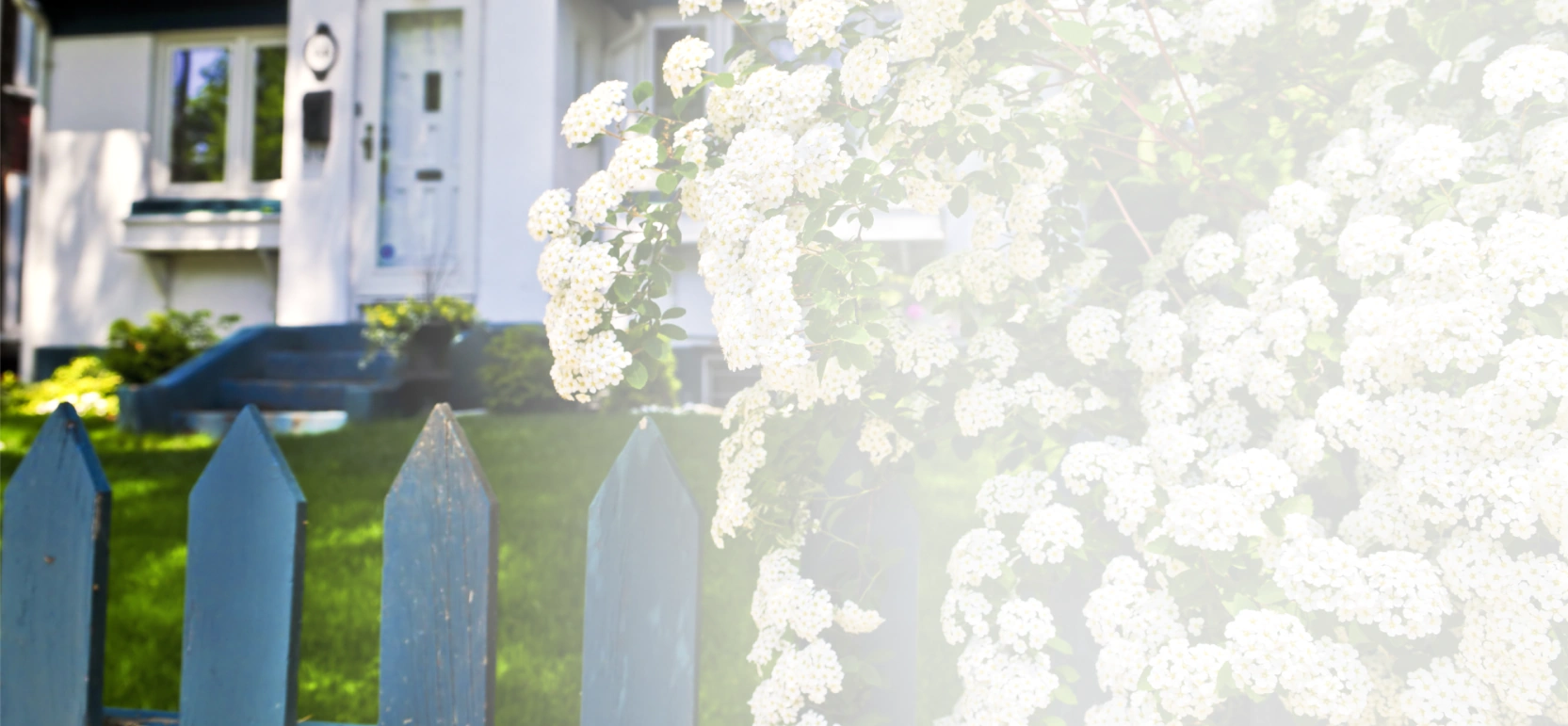 house with installed wood fence